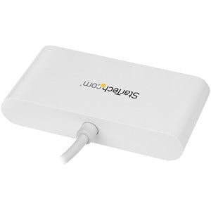 StarTech.com USB-C Hub - 4-Port USB 3.0 - USB-C to 4x USB-A - Bus Powered - White - USB Type C - External - 4 USB Port(s) - 4 USB 3.0 Port(s) - Linux, Mac, PC IM3612496