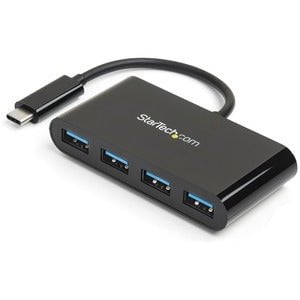 StarTech.com USB C Hub - 4 Port USB C to USB-A (4x) - Bus Powered USB Hub - USB Type C to USB Hub - USB-C to USB - USB 3.0 Type C - Turn a laptop's USB Type-C port into four USB Type-A ports (5Gbps) using this bus-powered hub - 4 Port USB Hub - USB C to U IM3536176