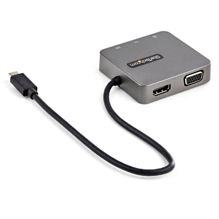 Startech.com USB-C Multiport Adapter, 4K HDMI, VGA, USB 3.0, 3.1, 3.2 10Gbps DDDKT31CHVL