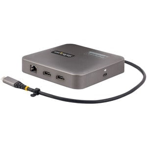 StarTech.com USB C Multiport Adapter, Dual 4K 60Hz HDMI 2.0b, 2x 10Gbps USB Hub, 100W PD Pass-Through, GbE, SD, Mini Dock, Win/Mac - Universal USB C multiport adapter - Apple M1/M2 Dual Display compatible - DisplayLink Cert Dual 4K 60Hz HDMI 2.0b - 1xA/1x IM5606762