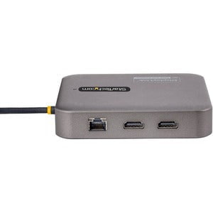 StarTech.com USB C Multiport Adapter, Dual 4K 60Hz HDMI 2.0b, 2x 10Gbps USB Hub, 100W PD Pass-Through, GbE, SD, Mini Dock, Win/Mac - Universal USB C multiport adapter - Apple M1/M2 Dual Display compatible - DisplayLink Cert Dual 4K 60Hz HDMI 2.0b - 1xA/1x IM5606762