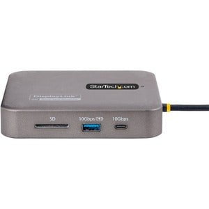StarTech.com USB C Multiport Adapter, Dual 4K 60Hz HDMI 2.0b, 2x 10Gbps USB Hub, 100W PD Pass-Through, GbE, SD, Mini Dock, Win/Mac - Universal USB C multiport adapter - Apple M1/M2 Dual Display compatible - DisplayLink Cert Dual 4K 60Hz HDMI 2.0b - 1xA/1x IM5606762