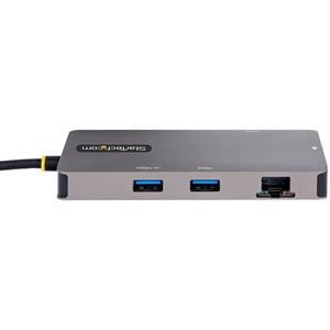 StarTech.com USB C Multiport Adapter, Dual HDMI, 4K 60Hz, 2x 5Gbps USB-A Hub, 100W Power Delivery, GbE, SD/MicroSD, USB C Mini Dock - 2 Displays Supported - 4K - 3840 x 2160 - 2 x USB Type-A Ports - 2 x USB Type-C Ports - USB Type-C - 1 x RJ-45 Ports - Ne IM5529178