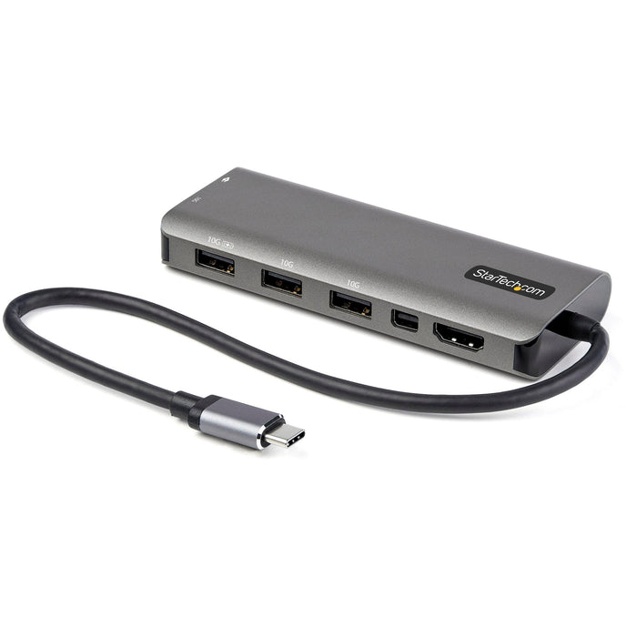 Startech.com USB-C Multiport Adapter, USB-C to HDMI, Mini DisplayPort 4K 60hz, PD, 4xUSB DDDKT31CMDPHPD