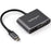 StarTech.com USB C Multiport Video Adapter - USB-C to 4K 60Hz DisplayPort 1.2 HBR2 HDR or 1080p VGA Monitor Adapter - USB Type-C 2-in-1 - 1 Pack - 1 x 24-pin Type C USB Male - 1 x DisplayPort DisplayPort 1.2 Digital Video Female, 1 x 15-pin HD-15 VGA Fema IM4935639