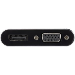 StarTech.com USB C Multiport Video Adapter - USB-C to 4K 60Hz DisplayPort 1.2 HBR2 HDR or 1080p VGA Monitor Adapter - USB Type-C 2-in-1 - 1 Pack - 1 x 24-pin Type C USB Male - 1 x DisplayPort DisplayPort 1.2 Digital Video Female, 1 x 15-pin HD-15 VGA Fema IM4935639