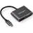 StarTech.com USB C Multiport Video Adapter - USB-C to 4K 60Hz DisplayPort 1.2 HBR2 HDR or 1080p VGA Monitor Adapter - USB Type-C 2-in-1 - 1 Pack - 1 x 24-pin Type C USB Male - 1 x DisplayPort DisplayPort 1.2 Digital Video Female, 1 x 15-pin HD-15 VGA Fema IM4935639