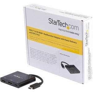 StarTech.com USB-C to 4K HDMI Multifunction Adapter with Power Delivery and USB-A Port - USB 3.1 - HDMI IM3403711