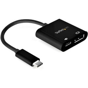 StarTech.com USB C to DisplayPort Adapter with 60W Power Delivery Pass-Through - 8K/4K USB Type-C to DP 1.4 Video Converter w/ Charging - 1 Pack - 1 x 24-pin USB Type C USB Male - 1 x 20-pin DisplayPort DisplayPort 1.4 Digital Audio/Video Female, 1 x 24-p IM4802780