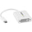 StarTech.com USB C to DVI Adapter - White - Thunderbolt 3 Compatible - 1920x1200 - USB-C to DVI Adapter for USB-C devices such as your 2018 iPad Pro - DVI-I Converter - 1 Pack - 1 x 24-pin USB Type C - Male - 1 x 29-pin DVI-I Digital Video - Female - Whit IM3157457