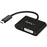 StarTech.com USB C to DVI Adapter with 60W Power Delivery Pass-Through - 1080p USB Type-C to DVI-D Video Display Converter - Black - 1 Pack - 24-pin Type C USB Male - 1 x DVI-I, DVI - Black IM3741302