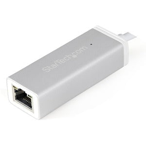 StarTech.com USB-C to Gigabit Ethernet Adapter - Aluminum - Thunderbolt 3 Port Compatible - USB Type C Network Adapter - USB 3.1 - 640 MB/s Data Transfer Rate - Realtek RTL8153 - 1 Port(s) - 1 - Twisted Pair - 10/100/1000Base-T - Desktop IM3237741