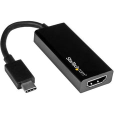 StarTech.com - USB-C to HDMI Adapter - 4K 30Hz - Black - USB Type-C to HDMI Adapter - USB 3.1 - Thunderbolt 3 Compatible - 12 cm HDMI/USB-C A/V Cable for Audio/Video Device, Chromebook, MacBook, TV, Projector, MacBook Pro - First End: 1 x 24-pin USB 3.1 T IM3113138