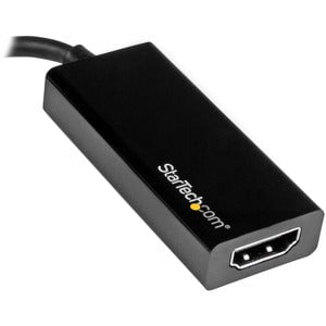 StarTech.com - USB-C to HDMI Adapter - 4K 30Hz - Black - USB Type-C to HDMI Adapter - USB 3.1 - Thunderbolt 3 Compatible - 12 cm HDMI/USB-C A/V Cable for Audio/Video Device, Chromebook, MacBook, TV, Projector, MacBook Pro - First End: 1 x 24-pin USB 3.1 T IM3113138
