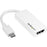 StarTech.com USB C to HDMI Adapter - 4K 30Hz - USB 3.1 Type-C to HDMI Adapter - USB-C to HDMI Dongle - Monitor Adapter - White (CDP2HDW) - HDMI/USB A/V Cable for Audio/Video Device, Chromebook, MacBook, TV, Projector, iPad Pro - First End: 1 x 24-pin USB IM3113139