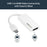StarTech.com USB C to HDMI Adapter - 4K 30Hz - USB 3.1 Type-C to HDMI Adapter - USB-C to HDMI Dongle - Monitor Adapter - White (CDP2HDW) - HDMI/USB A/V Cable for Audio/Video Device, Chromebook, MacBook, TV, Projector, iPad Pro - First End: 1 x 24-pin USB IM3113139