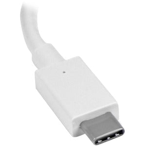 StarTech.com USB C to HDMI Adapter - 4K 30Hz - USB 3.1 Type-C to HDMI Adapter - USB-C to HDMI Dongle - Monitor Adapter - White (CDP2HDW) - HDMI/USB A/V Cable for Audio/Video Device, Chromebook, MacBook, TV, Projector, iPad Pro - First End: 1 x 24-pin USB IM3113139