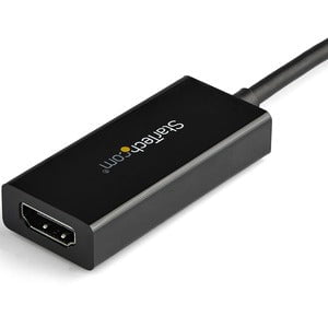 StarTech.com USB C to HDMI Adapter Dongle, 4K 60Hz, HDR10, USB-C to HDMI 2.0b Converter, USB Type-C DP Alt Mode to HDMI Monitor/Display - 1 Pack - 1 x 24-pin USB 3.1 (Gen 1) Type C - Male - 1 x 19-pin HDMI 2.0b Digital Audio/Video - Female - Black IM4417716