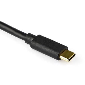 StarTech.com USB C to SATA Adapter Cable for 2.5"/3.5" SSD/HDD Drives - USB 3.1 (10Gbps) Hard Drive Adapter Cable - SATA USB adapter - 1 Pack - 1 x 22-pin SATA 3.0/Power - 1 x 24-pin USB 3.1 Type C - Male - Black IM3702039