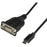 StarTech.com USB C to Serial Adapter Cable with COM Port Retention, 16" (40cm) USB Type-C to RS232 DB9 Converter Cable, Windows/Mac/Linux - 1 Pack - 1 x 24-pin USB 2.0 Type C - Male - 1 x 9-pin DB-9 RS-232 Serial - Male - Black IM3749171