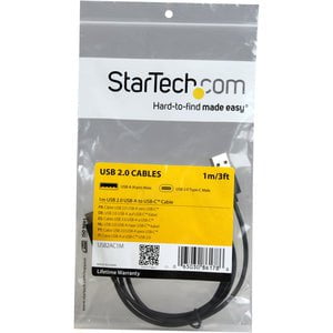 StarTech.com USB C to USB Cable - 3 ft / 1m - USB A to C - USB 2.0 Cable - USB Adapter Cable - USB Type C - USB-C Cable - 1 m USB/USB-C Data Transfer Cable for Smartphone, Notebook, Computer - First End: 1 x 4-pin USB 2.0 Type A - Male - Second End: 1 x 2 IM3051996