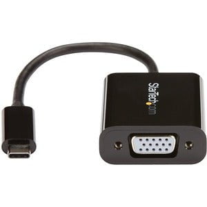 StarTech.com USB-C to VGA Adapter - Thunderbolt 3 Compatible - USB C Adapter - USB Type C to VGA Dongle Converter - Connect your MacBook, Chromebook or laptop with USB-C to a VGA monitor/projector - Hassle-free setup with reversible USB Type C connector - IM3002943