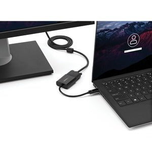 StarTech.com USB-C to VGA Adapter - Thunderbolt 3 Compatible - USB C Adapter - USB Type C to VGA Dongle Converter - Connect your MacBook, Chromebook or laptop with USB-C to a VGA monitor/projector - Hassle-free setup with reversible USB Type C connector - IM3002943