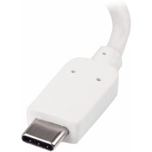 StarTech.com USB C to VGA Adapter with 60W Power Delivery Pass-Through - 1080p USB Type-C to VGA Video Converter w/ Charging - White - 1 Pack - 1 x 24-pin USB Type C - Male - 1 x 15-pin HD-15 - Female, 1 x 24-pin USB Type C Power - Female - White IM3638552