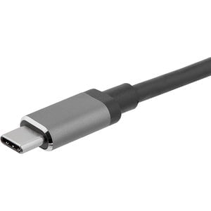 StarTech.com USB C to VGA and HDMI Adapter - Aluminum - USB-C Multiport Adapter - 6 in / 15.24 cm Built-In Cable - 1 Pack - 1 x 24-pin USB Type C - Male - 1 x 19-pin HDMI 2.0 Digital Audio/Video - Female, 1 x 15-pin DB-15 Video - Female - Space Gray IM4408195