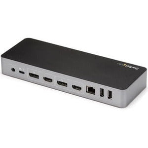 StarTech.com USB-C & USB-A Dock - Hybrid Universal Laptop Docking Station with Dual Monitor Display 4K 60Hz HDMI & DisplayPort - 60W PD - 2 Displays Supported - 4K - 4096 x 2160, 5120 x 2880 - 4 x USB Ports - 4 x USB 3.0 - 3 x USB Type-A Ports - USB Type- IM4610470