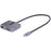 StarTech.com USB C Video Adapter, USB C to HDMI VGA Multiport Adapter, 3.5mm Audio Output, 4K 60Hz HDR, 100W PD 3.0, USB C Display Adapter - 1 Pack - 1 x 24-Pin USB Type C - Male - 1 x 24-Pin Powered USB Type C - Female, 1 x 19-Pin HDMI 2.0b Digital Audio IM5514351