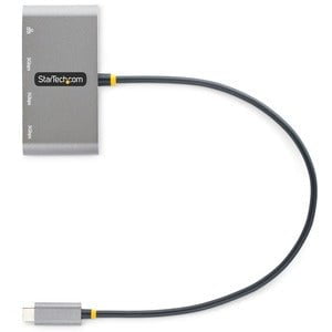 StarTech.com USB/Ethernet Combo Hub - USB 3.2 (Gen 1) Type C - Portable - 3 USB Port(s) - 1 Network (RJ-45) Port(s) - UASP Support - Windows, iPadOS IM5627650