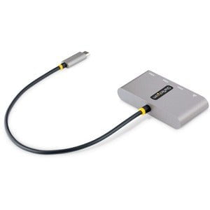 StarTech.com USB/Ethernet Combo Hub - USB 3.2 (Gen 1) Type C - Portable - 3 USB Port(s) - 1 Network (RJ-45) Port(s) - UASP Support - Windows, iPadOS IM5627650