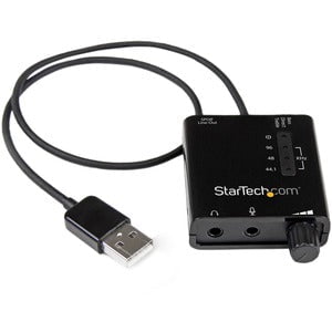 StarTech.com USB Stereo Audio Adapter External Sound Card with SPDIF Digital Audio - 24 bit DAC Data Width - 5.1 Sound Channels - External - VIA VT1630A - USB 2.0 - 91 dB - 96 kHz Maximum Playback Sampling Rate IM2485383