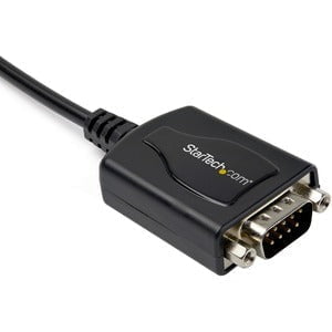 StarTech.com USB to Serial Adapter - 1 Port - COM Port Retention - Texas Instruments TIUSB3410 - USB to RS232 Adapter Cable - 1 Pack - 1 x USB 2.0 Type A - Male - 1 x 9-pin DB-9 RS-232 Serial - Male - Black IM1596117