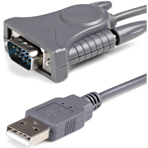 StarTech.com USB to Serial Adapter - 3 ft / 1m - with DB9 to DB25 Pin Adapter - Prolific PL-2303 - USB to RS232 Adapter Cable - 1 x 9-pin DB-9 RS-232 Serial - Male - 1 x USB 2.0 Type A - Male - Grey IM1616423