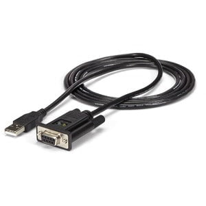 StarTech.com USB to Serial Adapter - Null Modem - FTDI USB UART Chip - DB9 (9-pin) - USB to RS232 Adapter - 1 Pack - 1 x 9-pin DB-9 RS-232 Serial - Female - 1 x 4-pin USB 2.0 Type A - Male - Black - TAA Compliant IM2023889