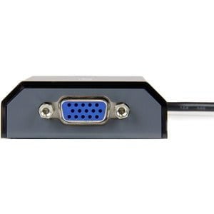 StarTech.com USB to VGA Adapter - External USB Video Graphics Card for PC and MAC- 1920x1200 - 1 Pack - 1 x 4-pin USB 2.0 Type A - Male - 1 x 15-pin DB-15 Video - Female - Black IM2398064