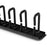 StarTech.com Vertical Cable Organizer with D-Ring Hooks - Vertical Cable Management Panel - 40U - 6 ft. - Cable Organizer - Black - 2 - 40U Rack Height - Steel IM3389654