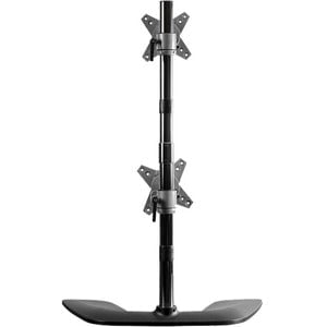 StarTech.com Vertical Dual Monitor Stand, Free Standing Height Adjustable Stacked Monitor Stand up to 27" (17.6lb/8kg) VESA Mount Displays - Up to 68.6 cm (27") Screen Support - 16 kg Load Capacity - 94 cm Height x 11.4 cm Width - Desktop, Tabletop - Alum IM4408174