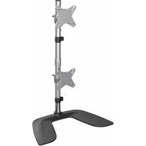 StarTech.com Vertical Dual Monitor Stand, Free Standing Height Adjustable Stacked Monitor Stand up to 27" (17.6lb/8kg) VESA Mount Displays - Up to 68.6 cm (27") Screen Support - 16 kg Load Capacity - 94 cm Height x 11.4 cm Width - Desktop, Tabletop - Alum IM4408174