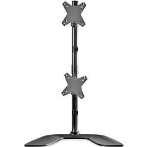 StarTech.com Vertical Dual Monitor Stand, Free Standing Height Adjustable Stacked Monitor Stand up to 27" (17.6lb/8kg) VESA Mount Displays - Up to 68.6 cm (27") Screen Support - 16 kg Load Capacity - 94 cm Height x 11.4 cm Width - Desktop, Tabletop - Alum IM4408174