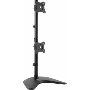 StarTech.com Vertical Dual Monitor Stand, Heavy Duty Steel, Monitors up to 27" (22lb/10kg), Vesa Monitor, Computer Monitor Stand - Up to 68.6 cm (27") Screen Support - 20.05 kg Load Capacity - 81.8 cm Height x 43.4 cm Width x 31.5 cm Depth - Desktop, Free IM3612481