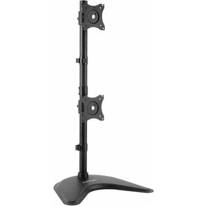 StarTech.com Vertical Dual Monitor Stand, Heavy Duty Steel, Monitors up to 27" (22lb/10kg), Vesa Monitor, Computer Monitor Stand - Up to 68.6 cm (27") Screen Support - 20.05 kg Load Capacity - 81.8 cm Height x 43.4 cm Width x 31.5 cm Depth - Desktop, Free IM3612481