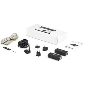 StarTech.com VGA to Cat 5 Monitor Extender Kit (250ft/80m) - VGA Cat5 Extender - 1 Input Device - 1 Output Device - 80 m Range - 2 x Network (RJ-45) - 1 x VGA In - 1 x VGA Out - WUXGA - 1920 x 1200 - Twisted Pair - Category 5e - TAA Compliant IM1603626