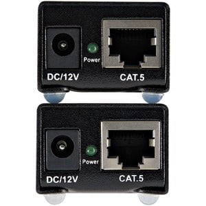 StarTech.com VGA to Cat 5 Monitor Extender Kit (250ft/80m) - VGA Cat5 Extender - 1 Input Device - 1 Output Device - 80 m Range - 2 x Network (RJ-45) - 1 x VGA In - 1 x VGA Out - WUXGA - 1920 x 1200 - Twisted Pair - Category 5e - TAA Compliant IM1603626
