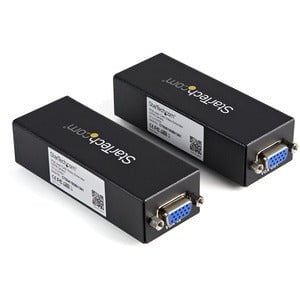 StarTech.com VGA to Cat 5 Monitor Extender Kit (250ft/80m) - VGA Cat5 Extender - 1 Input Device - 1 Output Device - 80 m Range - 2 x Network (RJ-45) - 1 x VGA In - 1 x VGA Out - WUXGA - 1920 x 1200 - Twisted Pair - Category 5e - TAA Compliant IM1603626