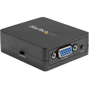 StarTech.com VGA to S-Video and Composite Adapter - Functions: Signal Conversion - VGA - 1920 x 1080 - NTSC, PAL - S-Video - 1 Pack - PC - External IM4734117