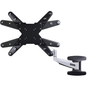StarTech.com Wall Mount for TV - Black, Silver - Spring-assisted height adjustable TV wall mount range 12.6in/32cm; Extendable arm range 23.4in/59.5cm - Tilting/swivel/full motion for 23-55in TVs; 75x75 to 400x400 VESA TV wall mount patterns; 66lb/30kg ca IM5690884