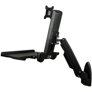 StarTech.com Wall Mount Workstation, Full Motion Standing Desk, Ergonomic Height Adjustable Monitor & Keyboard Tray Arm, For VESA Display - Height Adjustable - 1 Display(s) Supported - 86.4 cm (34") Screen Support - 10.52 kg Load Capacity - 75 x 75, 100 x IM4132442